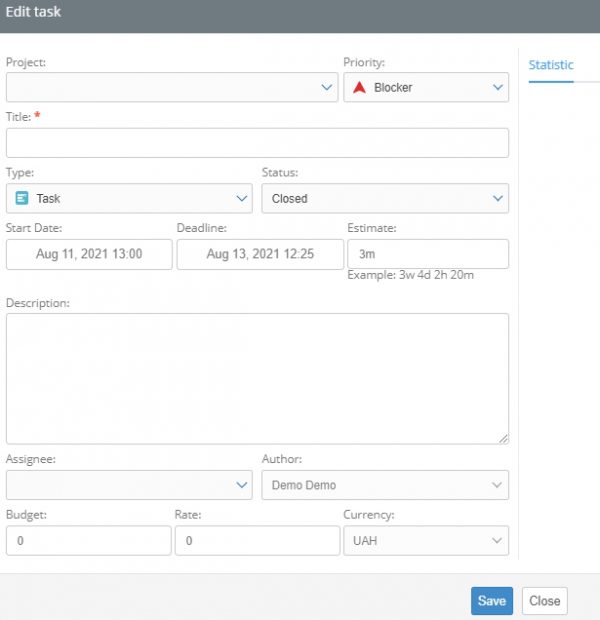 Editing a task - Yaware Help Center